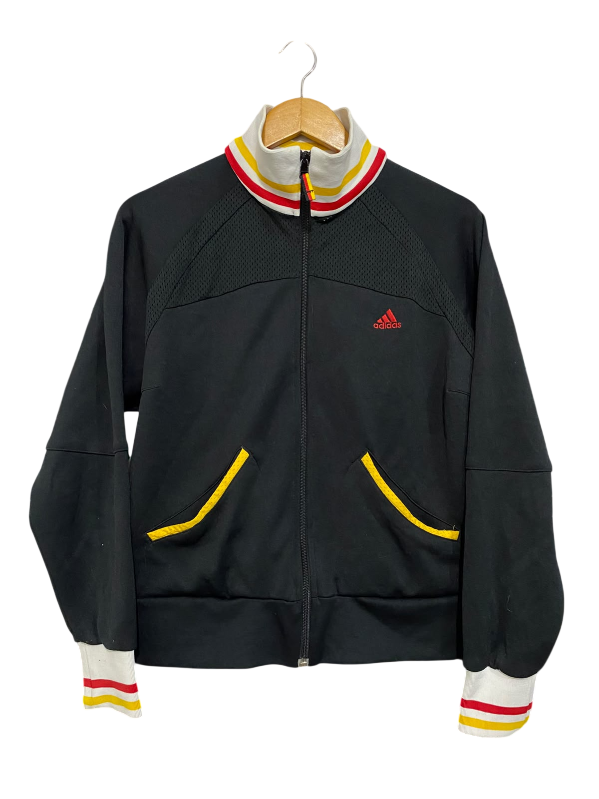ADIDAS |L| BUST 20| A61| STRIPED ACCENT TECHNICAL UTILITY TRACK JACKET