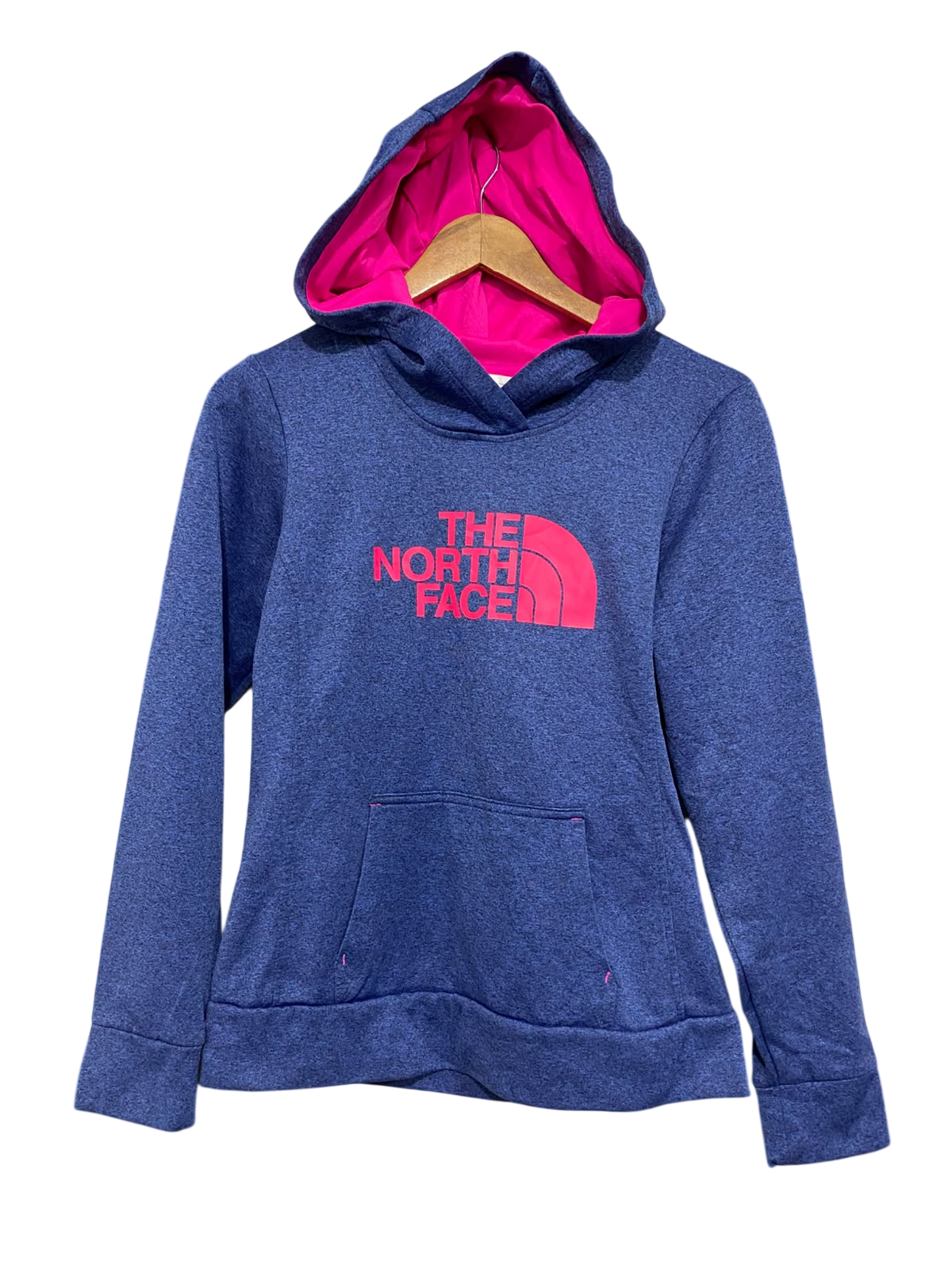 THE NORTH FACE |S| BUST 18| A61| HEATHER BLUE AND PINK TECHNICAL UTILITY HOODIE