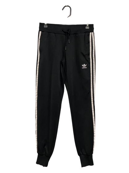 ADIDAS |M| WAIST 28| A61| BLACK THREE-STRIPE TECHNICAL UTILITY JOGGERS
