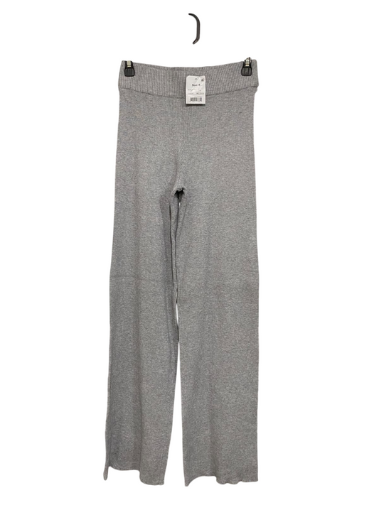 ANKO |S| WAIST 26| A61| GREY RIBBED WIDE-LEG TECHNICAL UTILITY TROUSERS