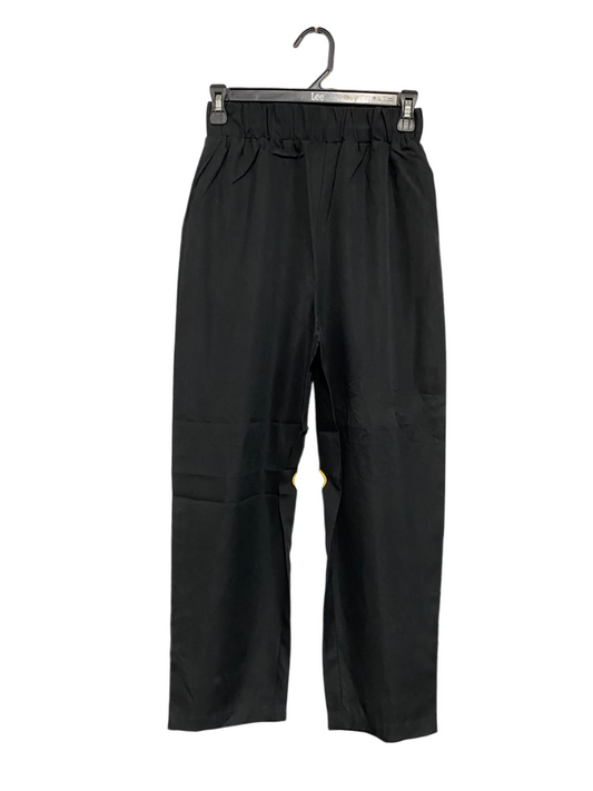 SHEIN |M| WAIST 25| A61| BLACK HIGH-WAISTED ELASTIC-BAND TECHNICAL UTILITY TROUSERS