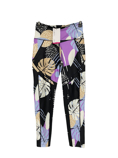 ROCK WEAR |XS| WAIST 24| A61| MULTICOLOR TROPICAL-PRINT TECHNICAL UTILITY LEGGINGS