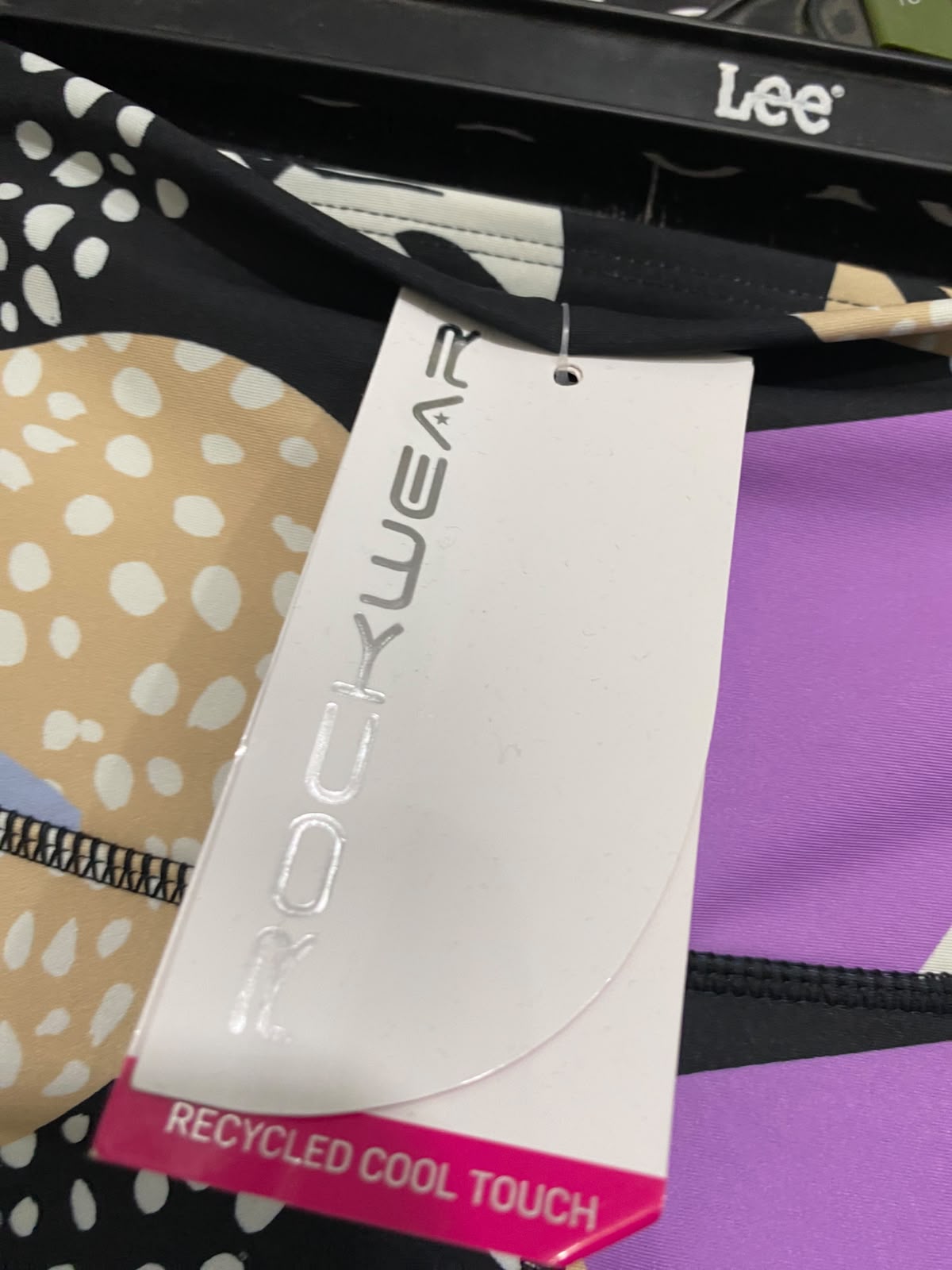 ROCK WEAR |XS| WAIST 24| A61| MULTICOLOR TROPICAL-PRINT TECHNICAL UTILITY LEGGINGS