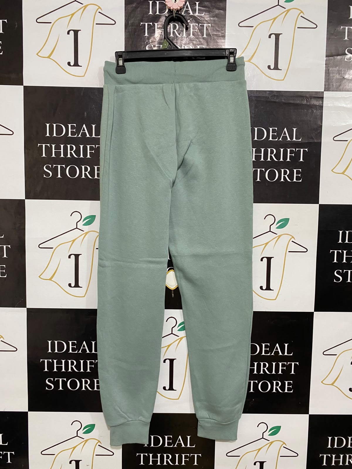 PRIMARK CARES |XS| WAIST 28| A61| SAGE GREEN DRAWSTRING TECHNICAL UTILITY JOGGERS