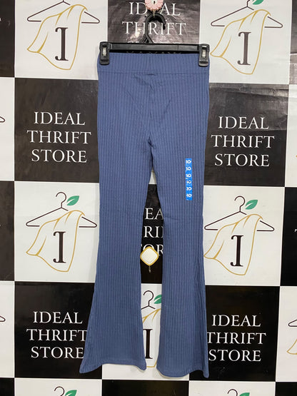 TARGET ACTIVE |XS| WAIST 24| A61| BLUE RIBBED FLARED TECHNICAL UTILITY TROUSERS
