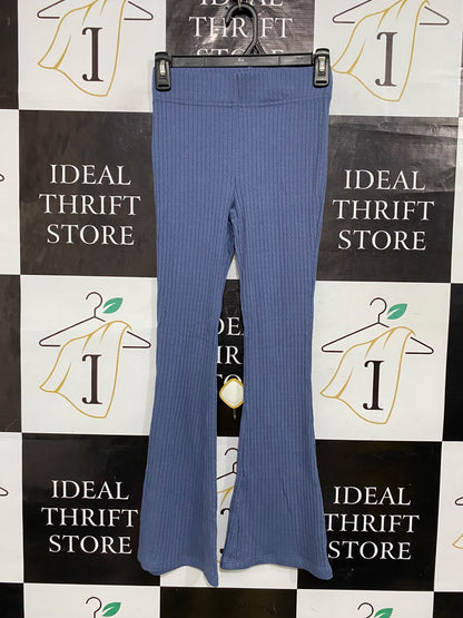 TARGET ACTIVE |XS| WAIST 24| A61| BLUE RIBBED FLARED TECHNICAL UTILITY TROUSERS