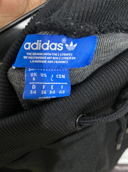 ADIDAS |M| WAIST 28| A61| BLACK THREE-STRIPE TECHNICAL UTILITY JOGGERS
