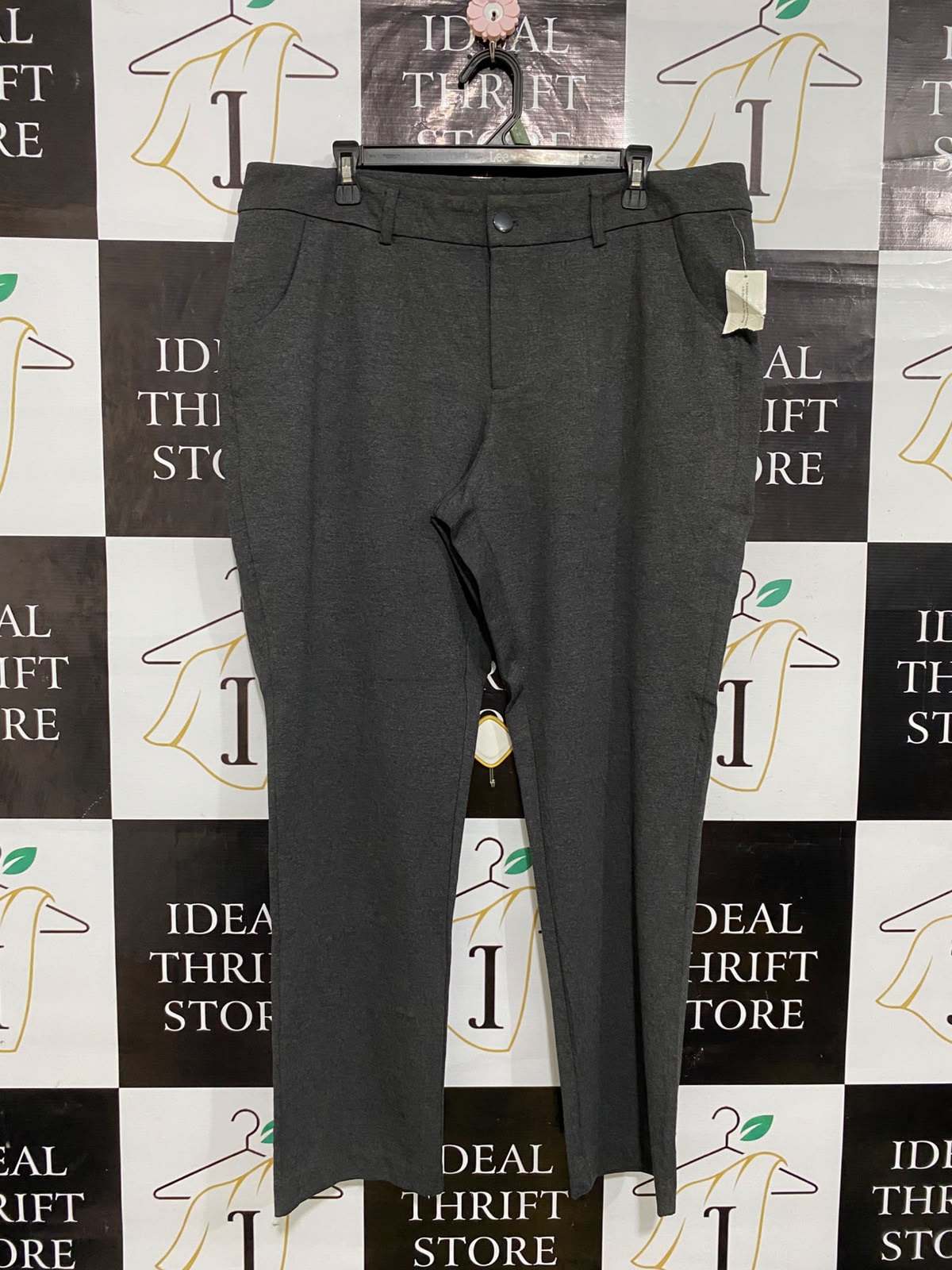 SIGNATURES SLIMMING |XXL| WAIST 38| A61| CHARCOAL GREY TAILORED TECHNICAL UTILITY TROUSERS