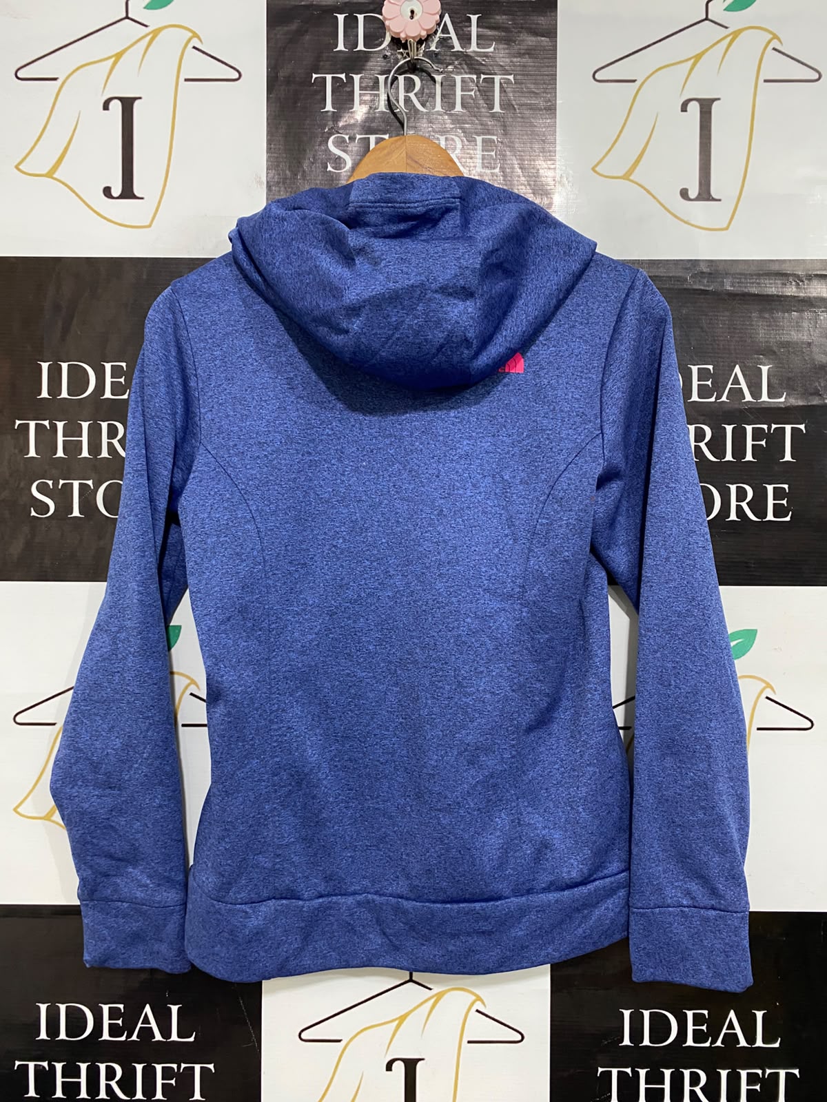 THE NORTH FACE |S| BUST 18| A61| HEATHER BLUE AND PINK TECHNICAL UTILITY HOODIE
