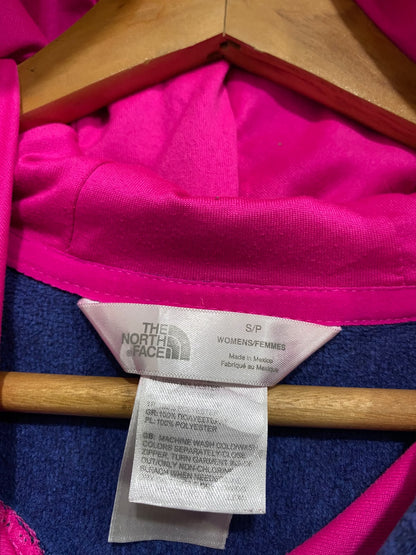 THE NORTH FACE |S| BUST 18| A61| HEATHER BLUE AND PINK TECHNICAL UTILITY HOODIE