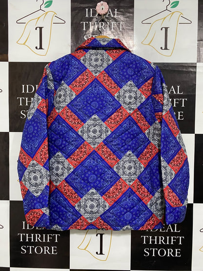 ONE |S| BUST 22| A61| MULTICOLOR BANDANA-PRINT QUILTED TECHNICAL UTILITY JACKET