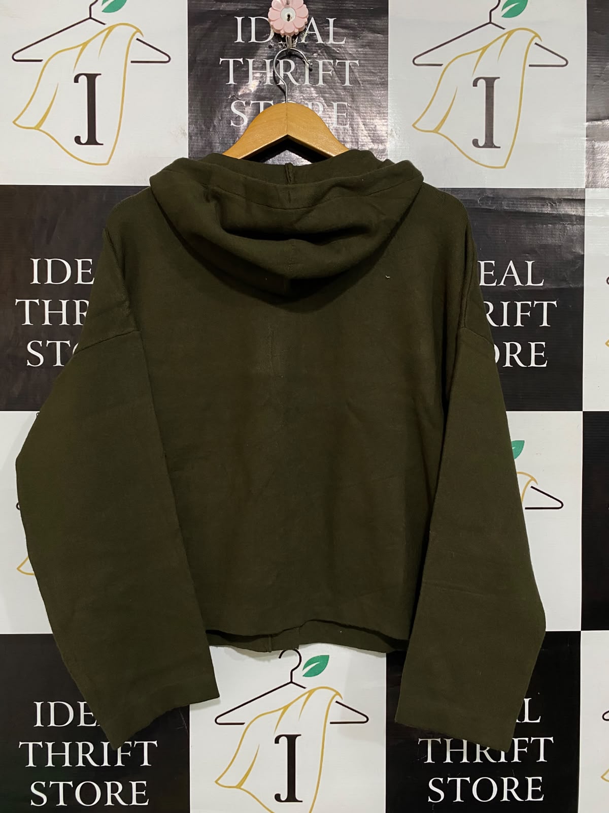 PRIMARK |M| BUST 24| A61| OLIVE GREEN HOODED TECHNICAL UTILITY JACKET