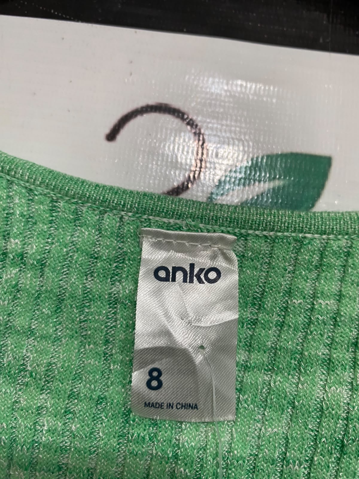ANKO |S| BUST 13| A61| GREEN MARLED RIBBED LONG-SLEEVE TECHNICAL UTILITY MIDI DRESS