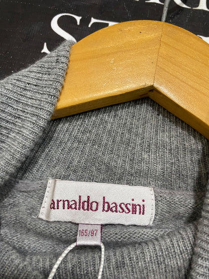 ARNALDO BASSINI |M| BUST 19| A60| GREY TURTLENECK TECHNICAL UTILITY SWEATER