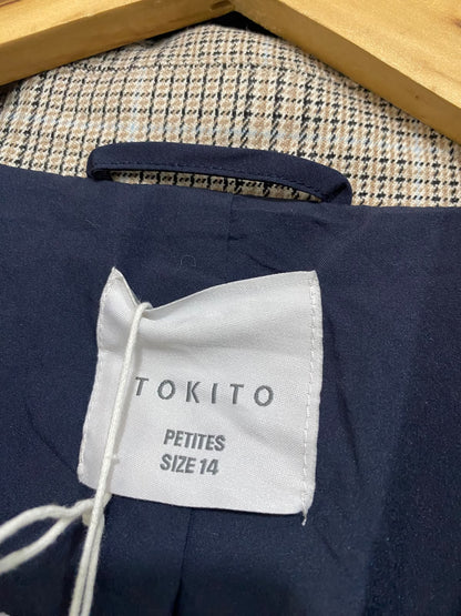 TOKITO |L| BUST 22| A60| PLAID TAILORED TECHNICAL UTILITY BLAZER