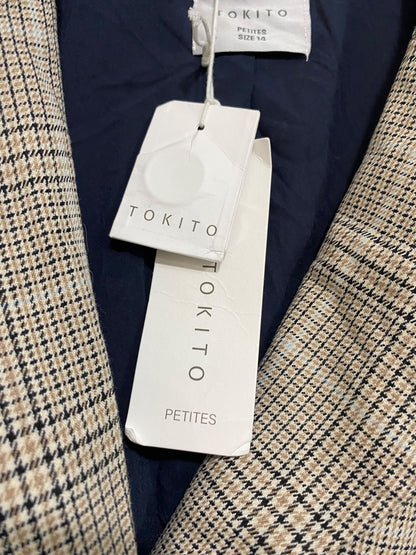 TOKITO |L| BUST 22| A60| PLAID TAILORED TECHNICAL UTILITY BLAZER