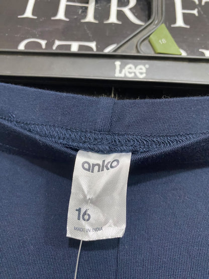 ANKO |L| WAIST 32| A60| NAVY BLUE HIGH-PERFORMANCE TECHNICAL UTILITY LEGGINGS