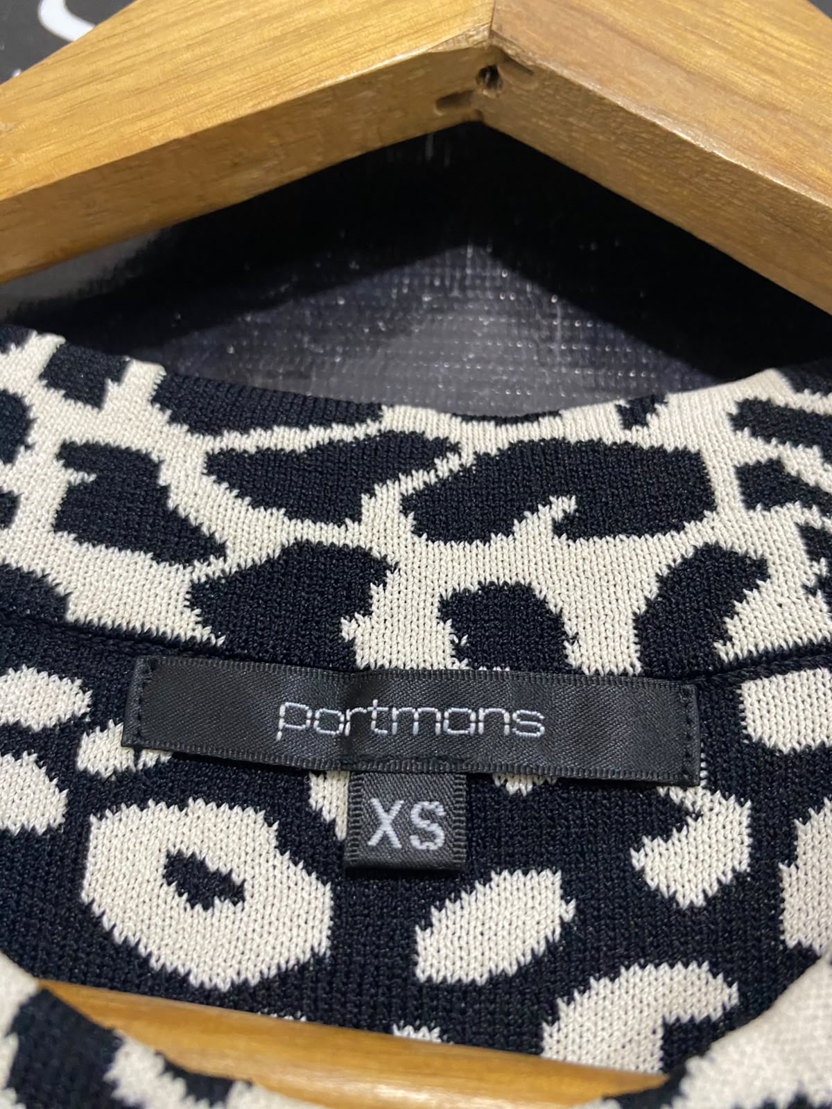 PORTMANS |XS| BUST 16| A60| LEOPARD PRINT MOCK-NECK SHORT-SLEEVE TECHNICAL UTILITY TOP