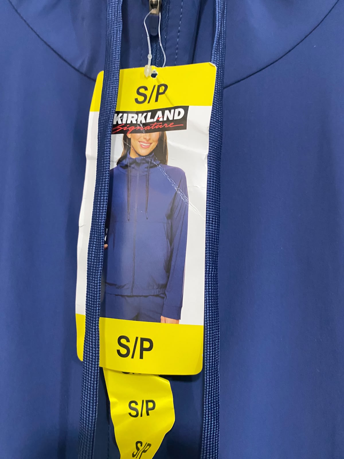 KIRKLAND |S| BUST 22| A60| BLUE STAND-COLLAR ZIP-UP TECHNICAL UTILITY JACKET