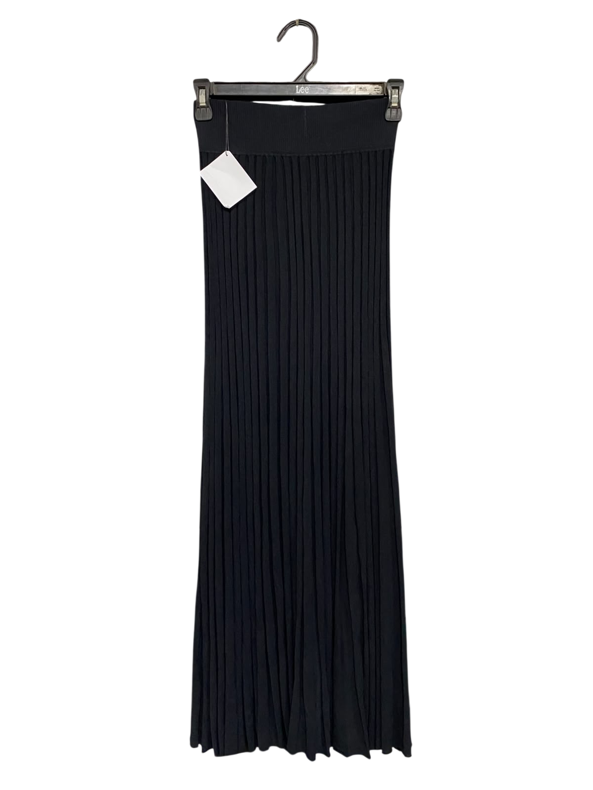 SCANLAN THEODORE |XS| WAIST 22| A62| BLACK PLEATED HIGH-WAISTED TECHNICAL UTILITY MAXI SKIRT