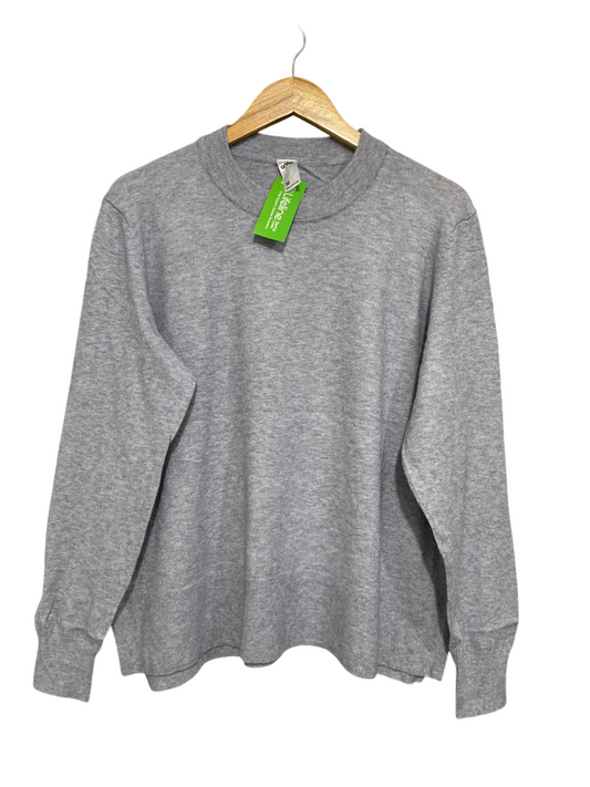 ANKO |L| BUST 23| A62| GREY CREWNECK TECHNICAL UTILITY SWEATER