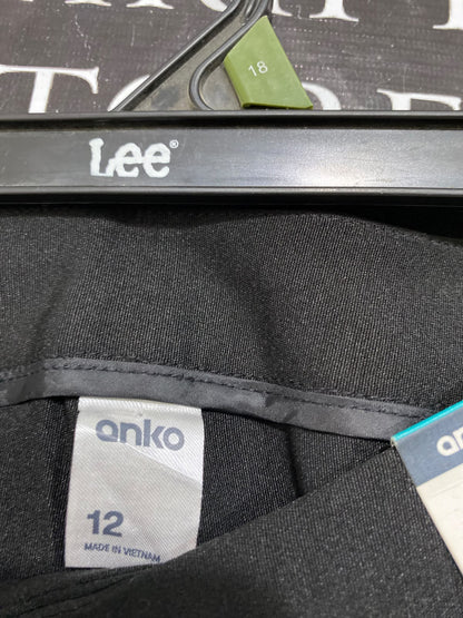 ANKO |L| WAIST 30| A62| BLACK SKINNY HIGH-RISE TECHNICAL UTILITY PANTS