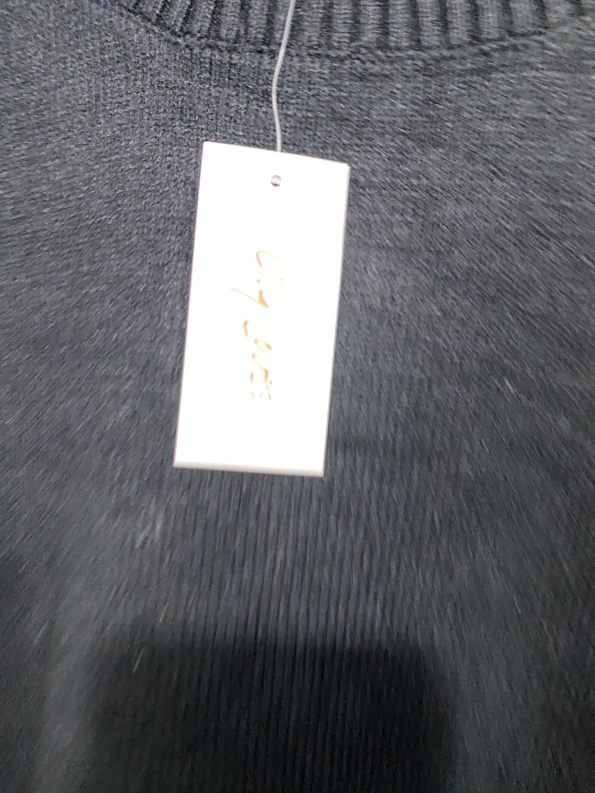 LILY LOVES |XL| BUST 27| A62| BLACK OVERSIZED CREWNECK TECHNICAL UTILITY SWEATER