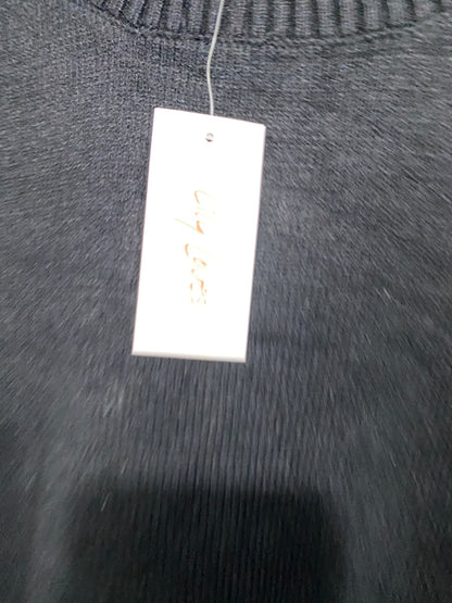 LILY LOVES |XL| BUST 27| A62| BLACK OVERSIZED CREWNECK TECHNICAL UTILITY SWEATER
