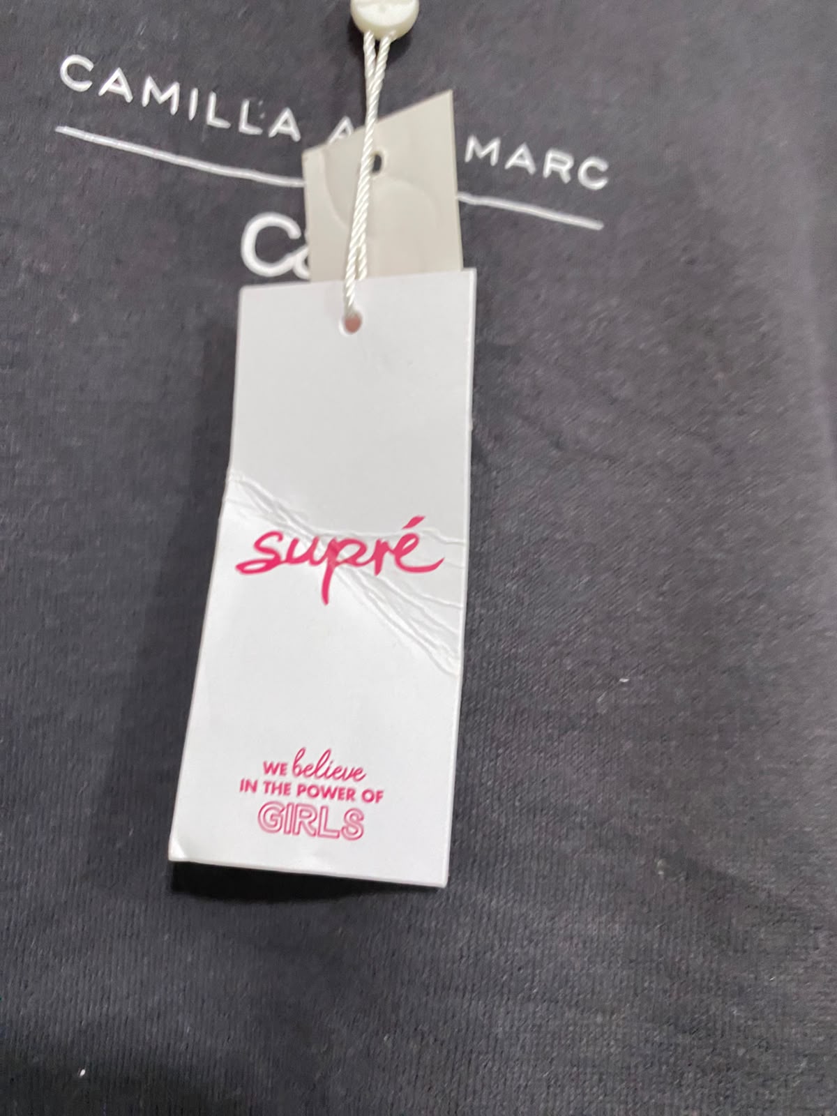 SUPRE |M| BUST 22| A62| DARK GREY CROPPED CREWNECK TECHNICAL UTILITY SWEATSHIRT