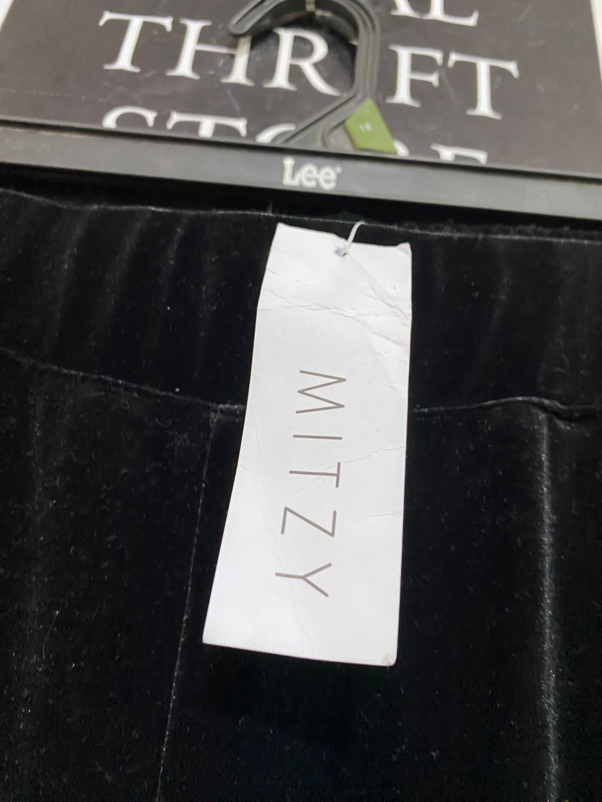 MITZY |XL| WAIST 36| A62| BLACK VELVET WIDE-LEG TECHNICAL UTILITY PANTS