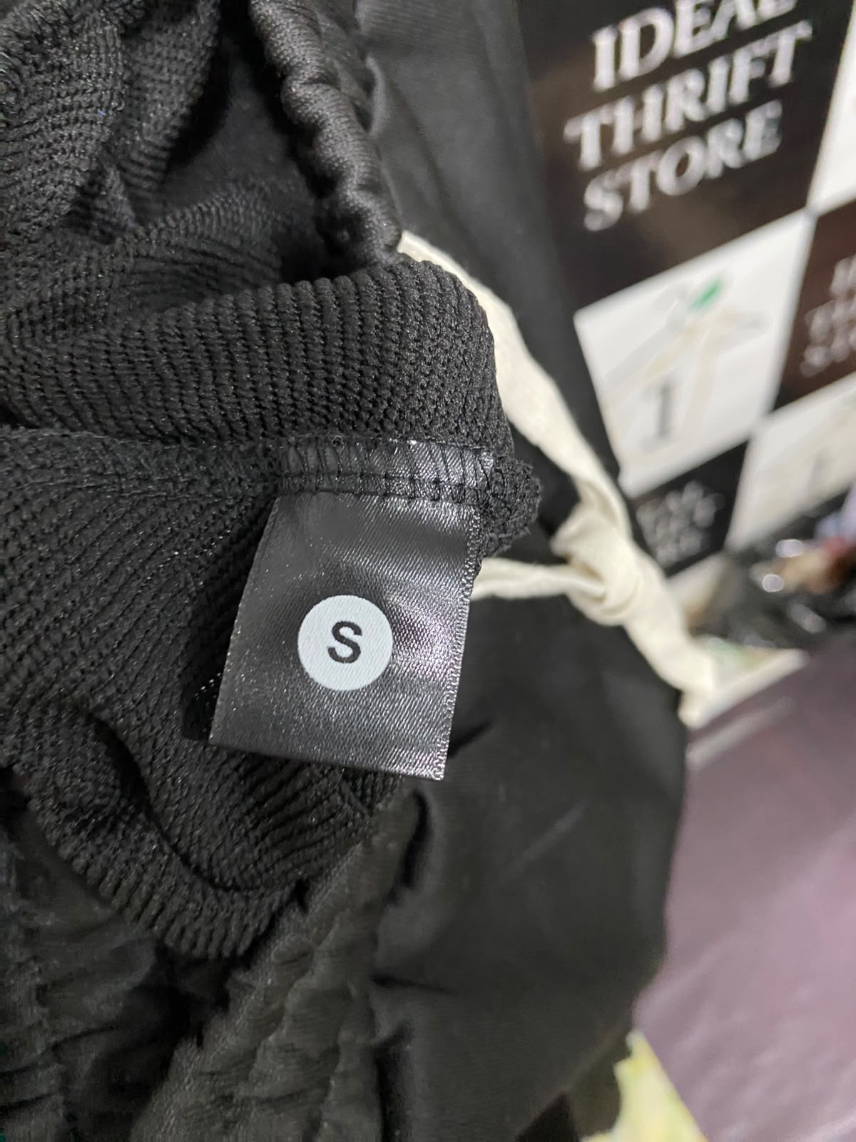 |S| WAIST 28| A62| BLACK FLARED DRAWSTRING TECHNICAL UTILITY PANTS