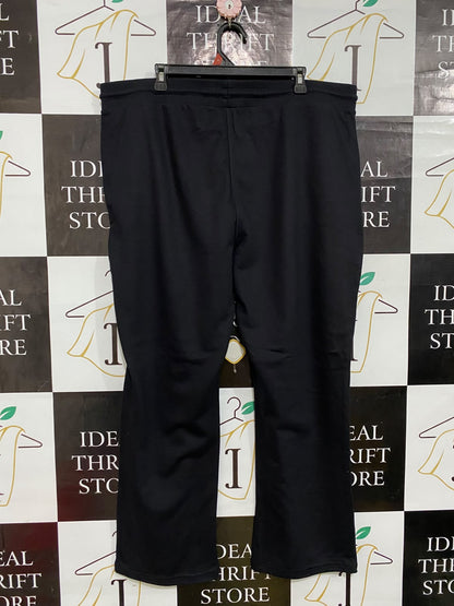 PAPAYA |XXL| WAIST 40| A62| BLACK DRAWSTRING-WAIST TECHNICAL UTILITY WIDE-LEG PANTS