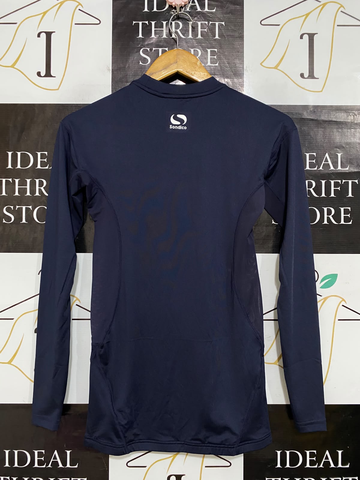 SONDICO |S| BUST 14| A62| NAVY LONG-SLEEVE CREWNECK TECHNICAL UTILITY BASELAYER TOP