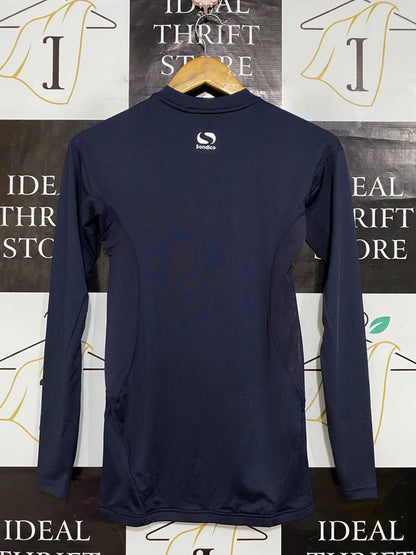 SONDICO |S| BUST 14| A62| NAVY LONG-SLEEVE CREWNECK TECHNICAL UTILITY BASELAYER TOP