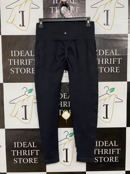HALARA |L| WAIST 28| A61| BLACK HIGH-WAISTED TECHNICAL UTILITY LEGGINGS
