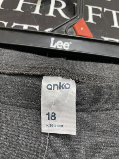 ANKO |XL| WAIST 34| A61 | CHARCOAL GREY HIGH-WAISTED TECHNICAL UTILITY LEGGINGS