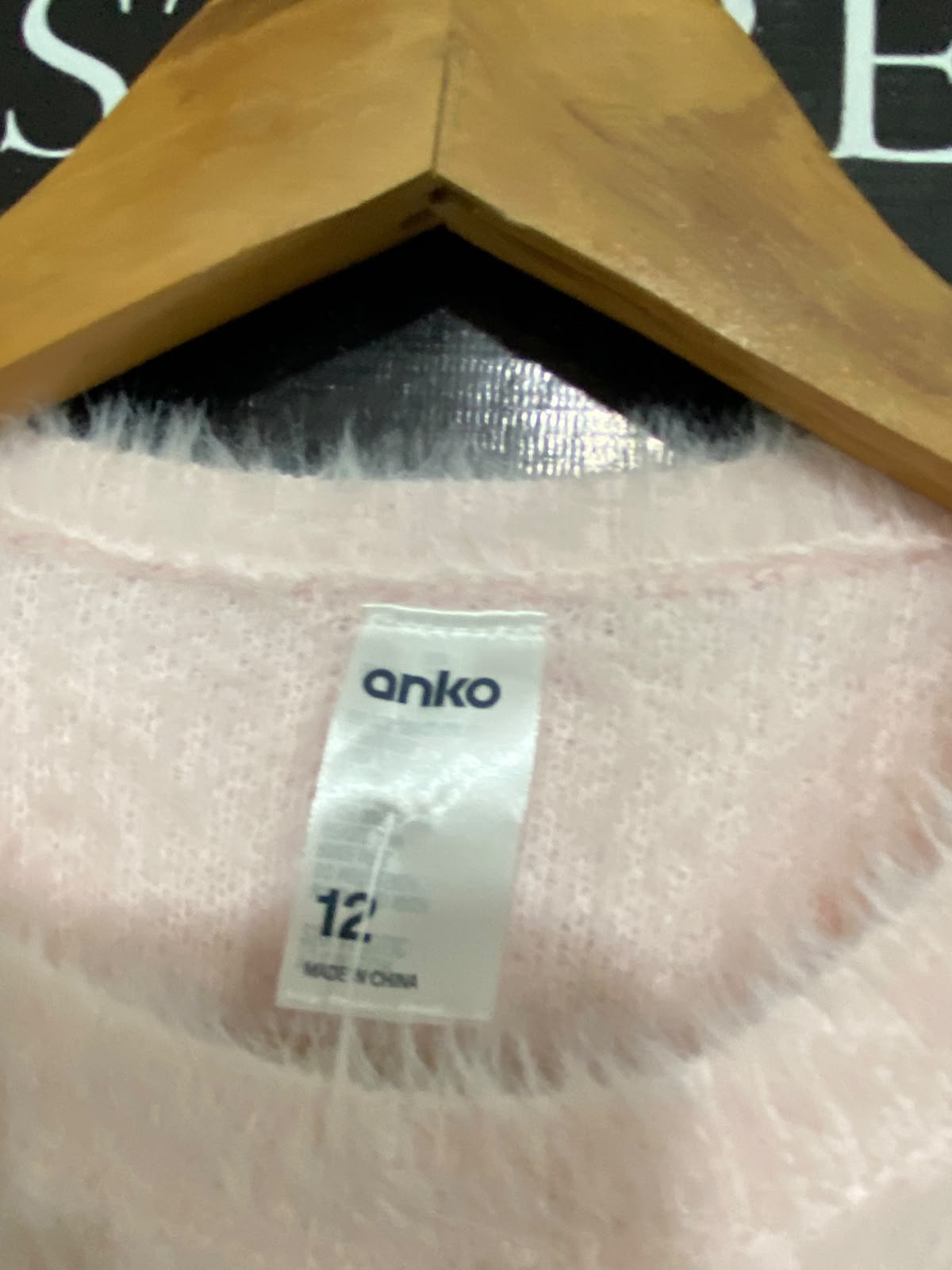 ANKO |S| BUST 15| A61| LIGHT PINK FUZZY CREWNECK SLEEVELESS TECHNICAL UTILITY VEST