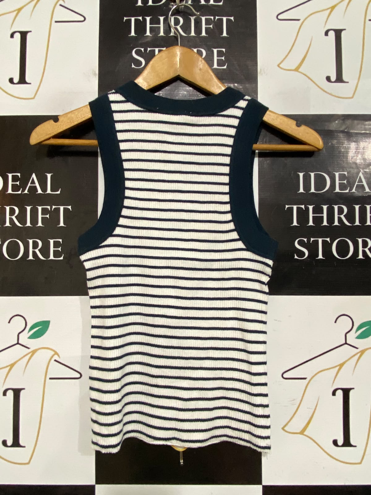 COTTON ON |S| BUST 13| A61| STRIPED CREWNECK RIBBED TECHNICAL UTILITY TANK TOP
