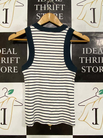 COTTON ON |S| BUST 13| A61| STRIPED CREWNECK RIBBED TECHNICAL UTILITY TANK TOP