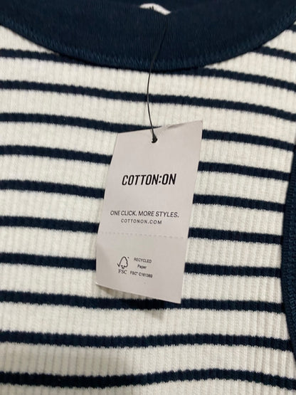 COTTON ON |S| BUST 13| A61| STRIPED CREWNECK RIBBED TECHNICAL UTILITY TANK TOP