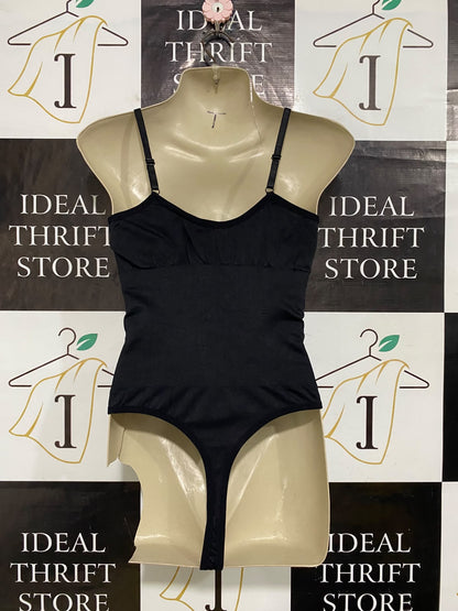 HEY SHAPE |L| BUST 15| A61| BLACK SCOOP-NECK SHAPEWEAR TECHNICAL UTILITY BODYSUIT