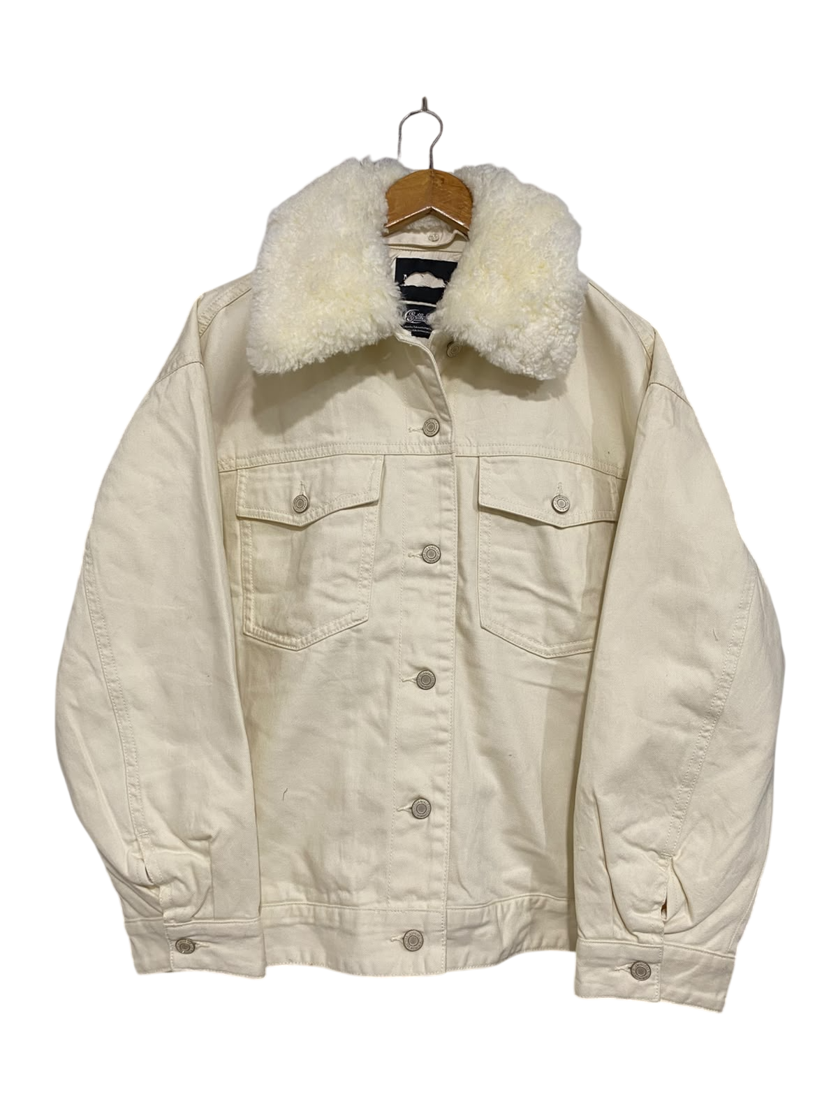 SAILOR MOON |M| BUST 24| A63| OFF-WHITE SHERPA-COLLAR TECHNICAL UTILITY JACKET