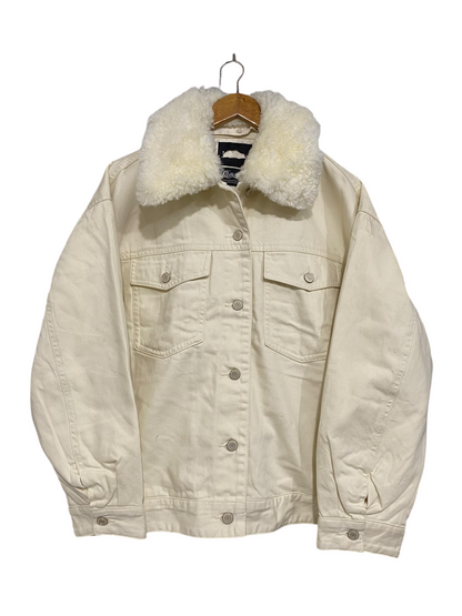 SAILOR MOON |M| BUST 24| A63| OFF-WHITE SHERPA-COLLAR TECHNICAL UTILITY JACKET