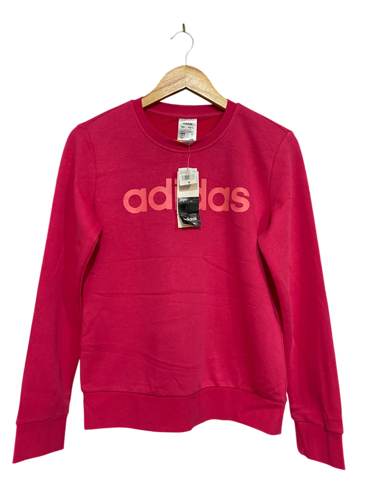ADIDAS |S| BUST 19| A63| PINK LOGO-BRANDED TECHNICAL UTILITY SWEATSHIRT