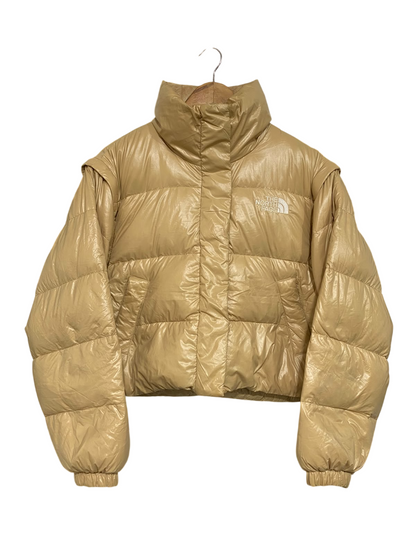 THE NORTH FACE |S| BUST 22| A63| BEIGE PUFFER TECHNICAL UTILITY JACKET