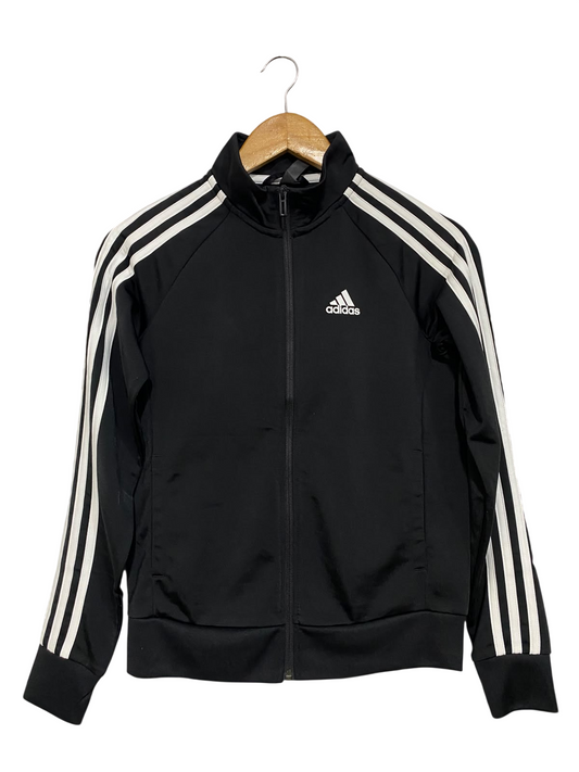 ADIDAS |XS| BUST 17| A63| BLACK AND WHITE THREE-STRIPE TECHNICAL UTILITY TRACK JACKET