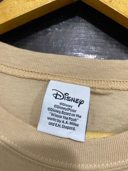 DISNEP |M| BUST 19| A63| BEIGE MICKEY MOUSE GRAPHIC LONG-SLEEVE TECHNICAL UTILITY T-SHIRT