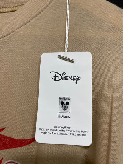 DISNEP |M| BUST 19| A63| BEIGE MICKEY MOUSE GRAPHIC LONG-SLEEVE TECHNICAL UTILITY T-SHIRT