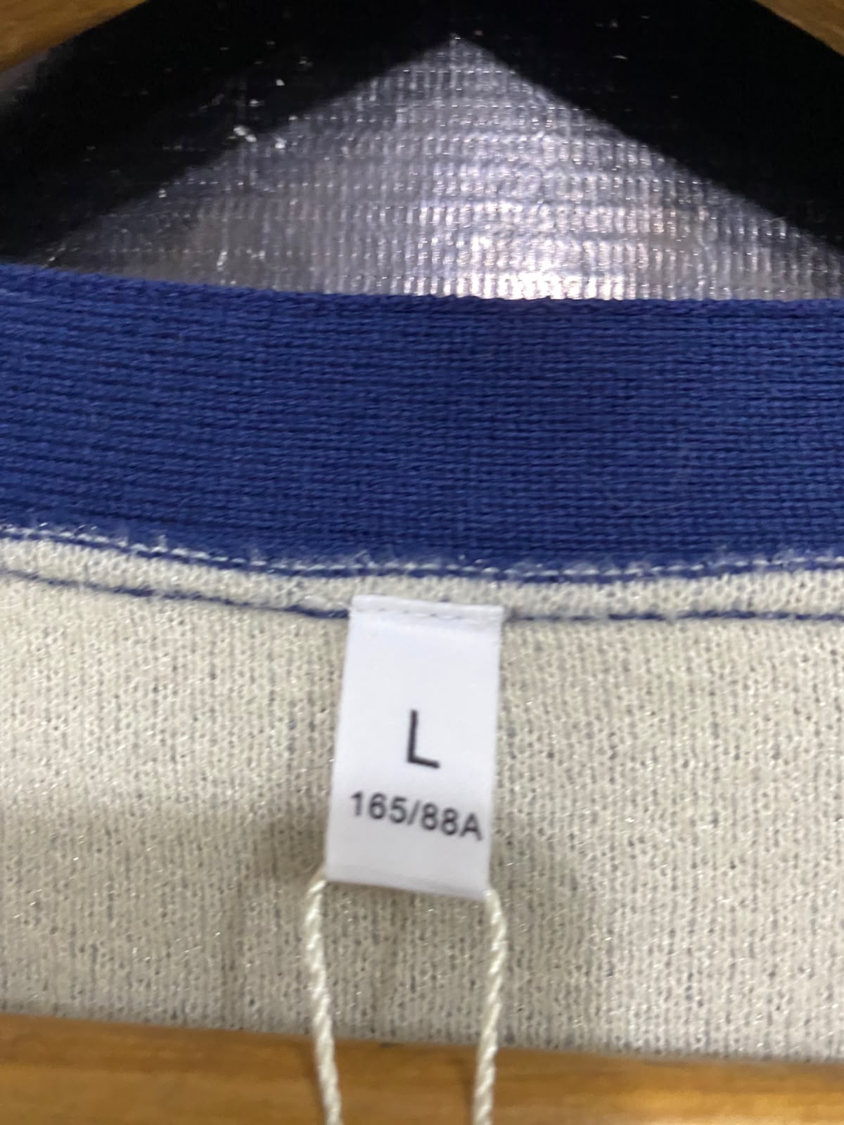 |L| BUST 20| A63| BLUE V-NECK BUTTON-UP TECHNICAL UTILITY CARDIGAN