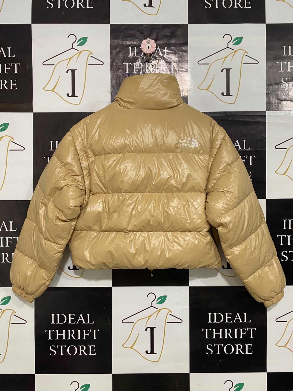 THE NORTH FACE |S| BUST 22| A63| BEIGE PUFFER TECHNICAL UTILITY JACKET